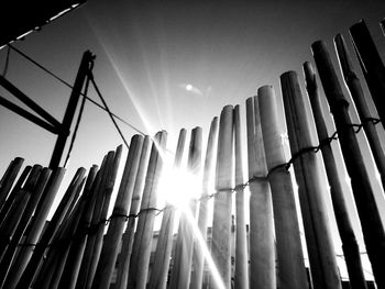 Low angle view of built structure against sky