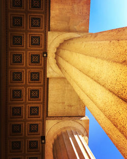 Parthenon replica looking up 