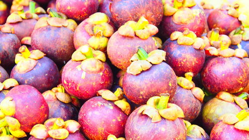 Full frame shot of fruits in market