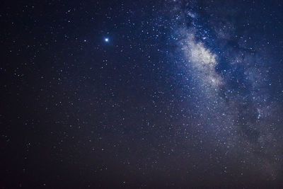 Low angle view of stars in sky