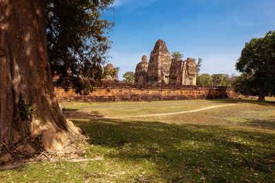 Old temple against sky