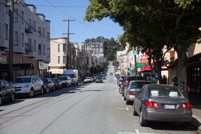 View of city street