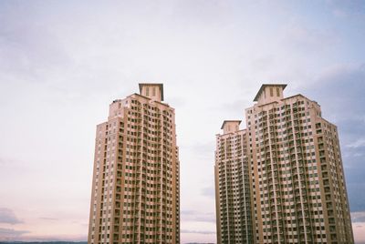 Low angle view of buildings against sky