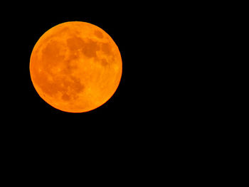 Scenic view of moon against sky at night