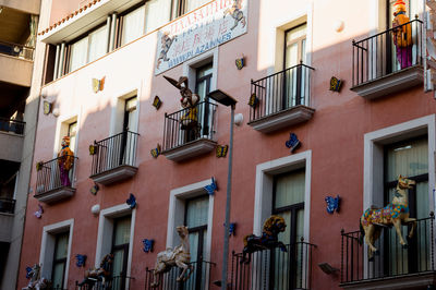 Low angle view of residential building