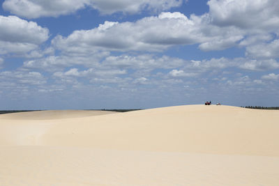 Scenic view of desert against sky