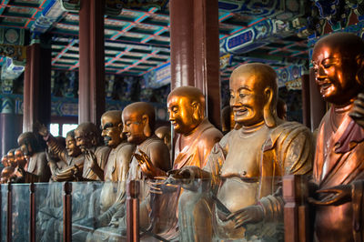 Statue of buddha in temple