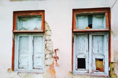 Exterior of abandoned house