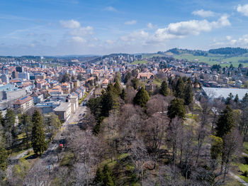 View of cityscape against sky