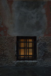 Old building against sky at night