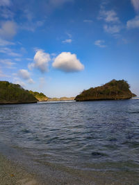 Scenic view of sea against sky