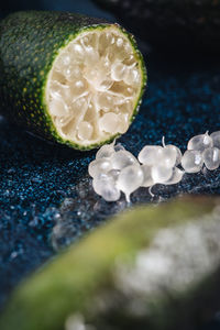 Close-up of fruits on table