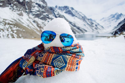 Scenic view of snow covered field