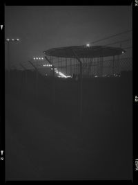 Illuminated lights at night