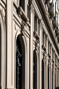 Low angle view of historical building in city