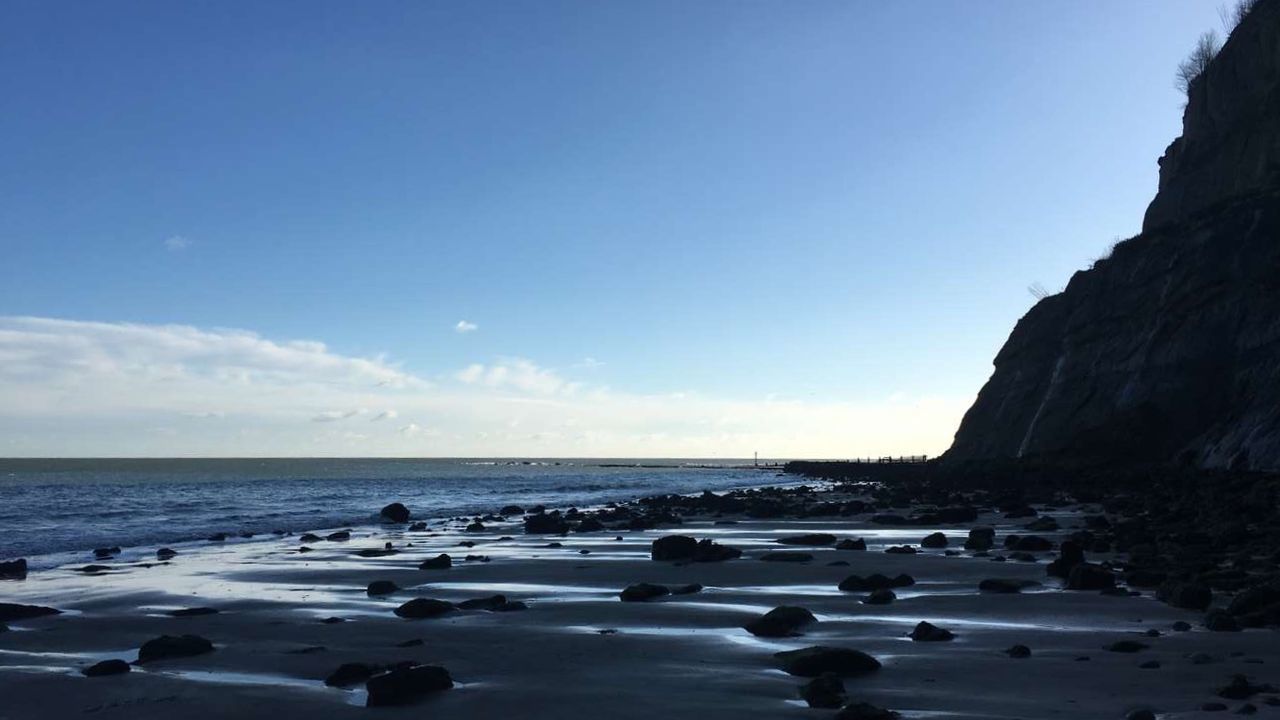 sea, water, nature, beauty in nature, scenics, tranquility, horizon over water, beach, tranquil scene, sky, rock - object, outdoors, wave, day, no people