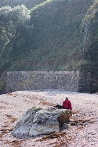 Rocks in sea