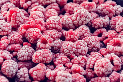 Full frame shot of strawberries