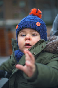 Close-up of cute baby boy