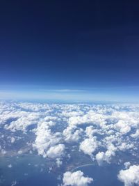 Aerial view of clouds in sky