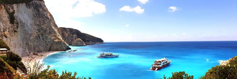 Panoramic view of sea against sky