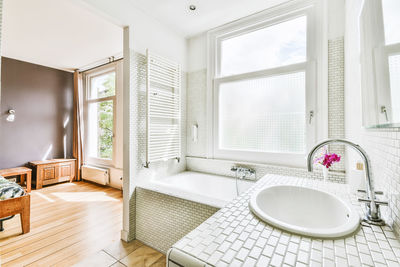 Interior of bathroom