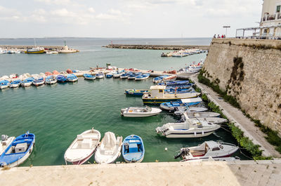 Scenic view of gallipoli, salento, apulia, italy