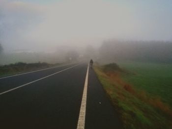 Road passing through landscape