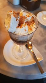 Close-up of dessert