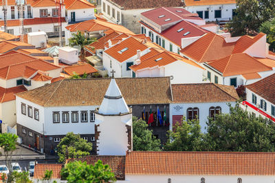 Houses against sky