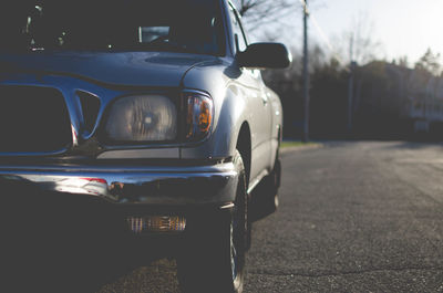 View of car on road