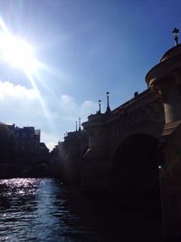 View of canal along buildings