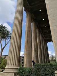 Low angle view of built structure against sky