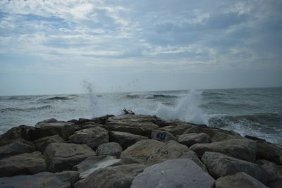 Scenic view of sea against sky