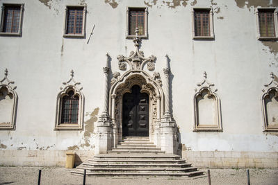 Low angle view of old building