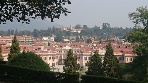 Residential buildings in town