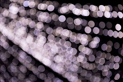 Defocused image of illuminated lights