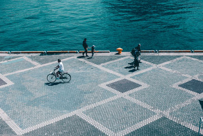 People in swimming pool