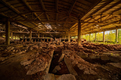 View of abandoned building