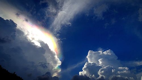 Low angle view of clouds in sky