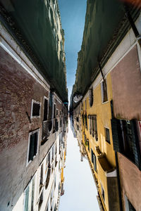 Low angle view of residential buildings