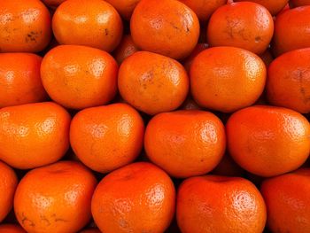 Full frame shot of oranges