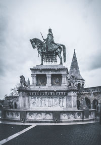 Low angle view of eiffel tower