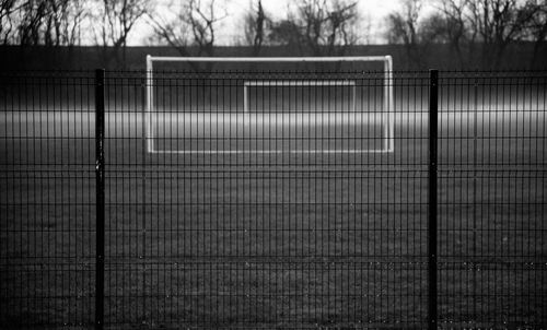 Net on playing field