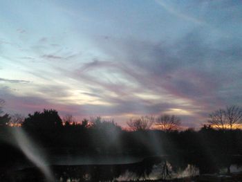 Scenic view of sky at sunset