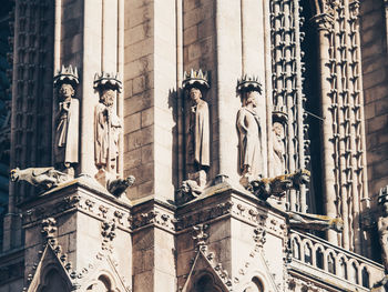 Statues of a building