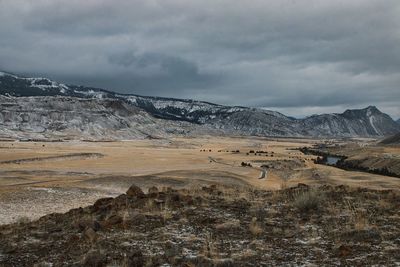 Valley in yellowstone national park