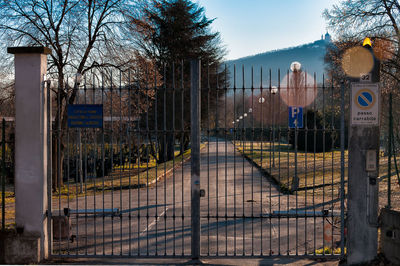 Built structure with trees in background