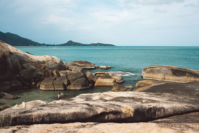 Scenic view of sea against sky