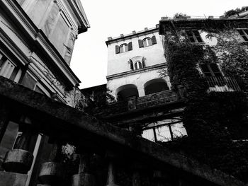 Low angle view of historic building against sky